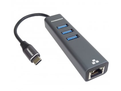 PremiumCord Adapter USB-C na Gigabit 10/100/1000Mbps + 3x USB3.0 konektor (ku31ether04)