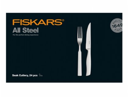 Fiskars Sada steakových příborů ALL STEEL 24ks (1027505)