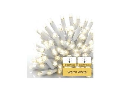 Profi LED spojovací řetěz blikající bílý – rampouchy, 3 m, venkovní, teplá bílá (D2CW04)