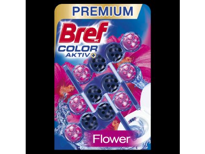 Bref WC blok Color Aktiv Fresh Flower 3x50g (9000101024067)