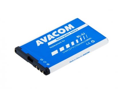 AVACOM Baterie do mobilu Nokia 5230, 5800, X6 Li-Ion 3,7V 1320mAh (náhrada BL-5J) (GSNO-BL5J-S1320)