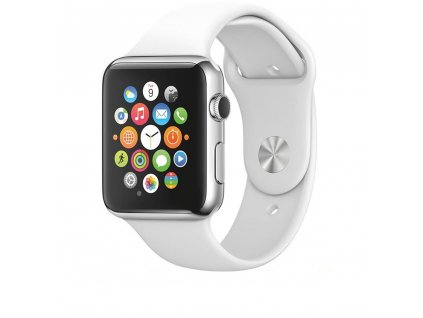Tactical silikonový řemínek pro Apple Watch 1/2/3/4/5/6/7/8/SE 38/40/41mm White - bílý (2445818)
