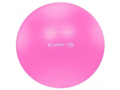 LifeFit Anti-Burst 75 cm, růžový gymnastický míč (F-GYM-75-02)
