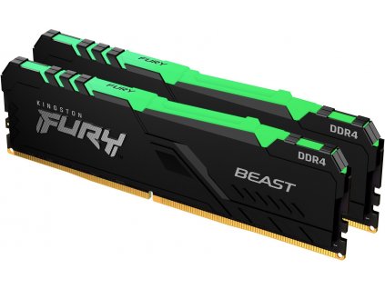 Kingston Fury Beast DIMM DDR4 32GB 2666MHz RGB (Kit 2x16GB) (KF426C16BBAK2/32)