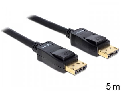 Delock kabel DisplayPort samec na Displayport samec, délka 5m (82425) (82425)