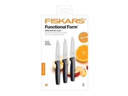 Fiskars Set nožů loupací Functional Form 3ks (1057563)