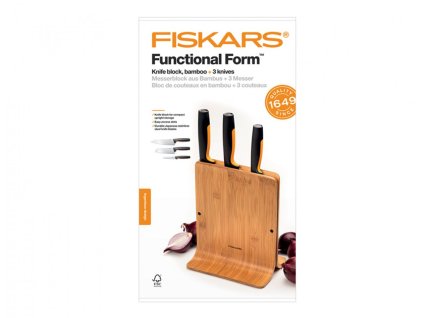 Fiskars Blok 3 nožů Functional Form (1057553)