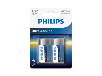 PHILIPS LR14E2B/10 Ultra Alkaline baterie, C (Phil-LR14E2B/10)