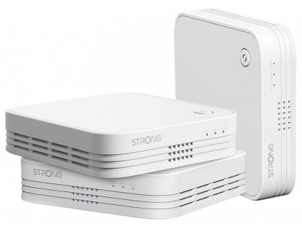 STRONG sada 3 ATRIA Wi-Fi Mesh Home TRIO PACK 1200/ Wi-Fi 802.11a/b/g/n/ac/ 1200 Mbit/s/ 2,4GHz a 5GHz/ 3x LAN/ bílý (MESHTRI1200EUV2)