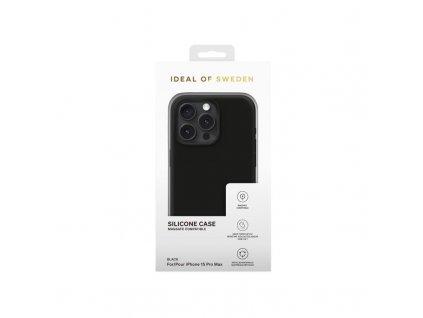 Silikonový ochranný kryt s Magsafe iDeal Of Sweden pro iPhone 15 Pro Max Black (IDSICMS-I2367P-01)