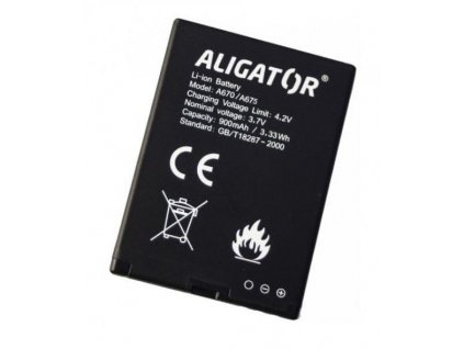 ALIGATOR baterie pro A675/A670/A620/A430/A680/VS900, 900 mAh Li-Ion, originální (A675BAL)