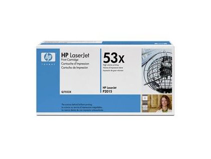 HP 53X Black Toner (7000 stran) pro LJ P2015, Q7553X - originální (Q7553X)