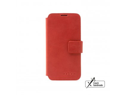 Kožené pouzdro typu kniha FIXED ProFit pro Apple iPhone 14, červené (FIXPFIT2-928-RD)