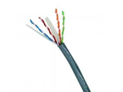 DATACOM UTP drát CAT6 PVC,Eca 50m šedý (1380)