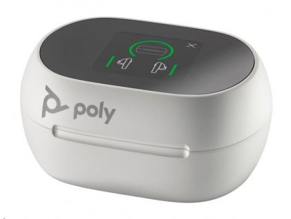 Poly bluetooth headset Voyager Free 60+, BT700 USB-A adaptér, dotykové nabíjecí pouzdro, bílá (7Y8G5AA)