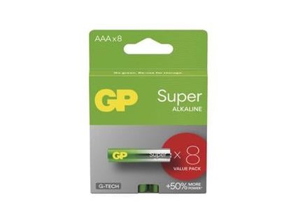GP alkalická bat SUPER AAA (LR03) 8pack (1013128000)