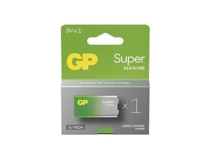 GP alkalická baterie SUPER 9V (6LR61) 1Ks (1013521200)