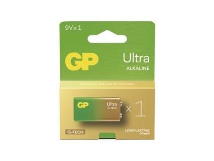 GP alkalická baterie ULTRA 9V (6LR61) 1Ks (1013521100)