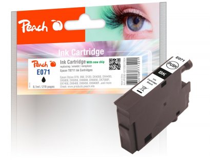 Peach E071 černá kompatibilní s Epson T0711 (312904)