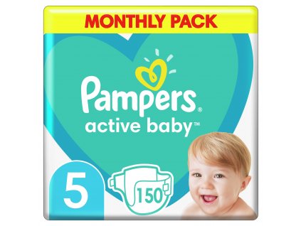 Pampers Active Baby Plenky Velikost 5, 11 kg-16 kg, 150 ks (8001090910981)