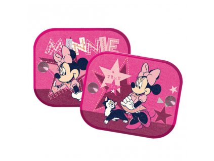 Kaufmann Stínítka do auta 2 ks v balení Minnie Mouse růžová (4022123310121)