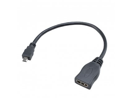 AKASA kabel adaptér HDMI na micro HDMI, 25cm (AK-CBHD09-25BK)