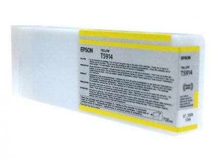 EPSON T5914 Yellow pro Stylus Pro 11880,Pro 11880 AGFA,Pro 11880 Xerox, 700ml (C13T591400)