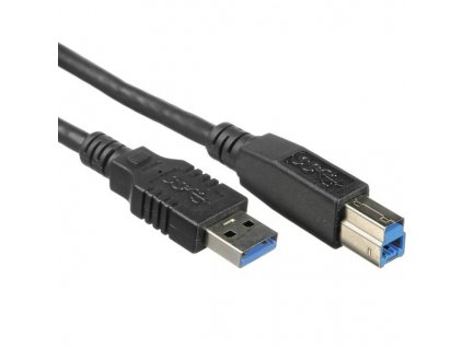 Kabel USB 3.0 Super-speed 5Gbps A-B, 9pin, 0,5m (ku3ab05bk)