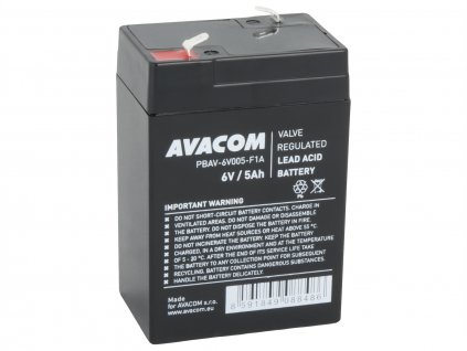 AVACOM baterie 6V 5Ah F1 (PBAV-6V005-F1A) (PBAV-6V005-F1A)