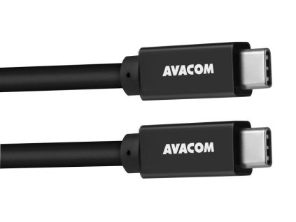 AVACOM Datový a nabíjecí kabel USB USB-C - USB USB-C, 100cm, 60W E-Mark, černý (DCUS-TPCC-10K60W)