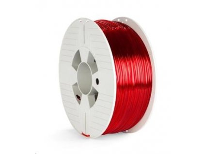 VERBATIM 3D Printer Filament PET-G 2.85mm ,123m, 1000g red transparent (55062)