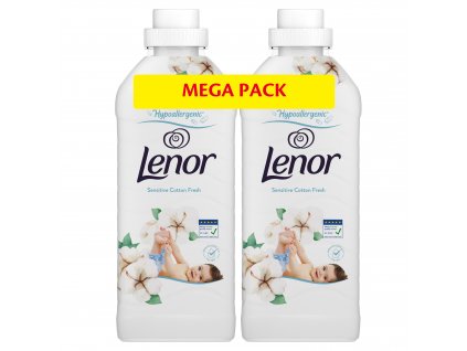 Lenor Aviváž Sensitive Cotton Fresh 74 PD, 2x 925 ml (8006540890189)