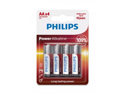 PHILIPS LR6P4B/10 AA Power Alkaline baterie (4ks) (Phil-LR6P4B/10)