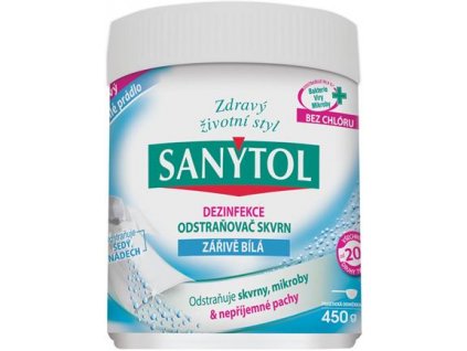 Sanytol dezinfekční odstraňovač skvrn bělící 450g (3045206382601)