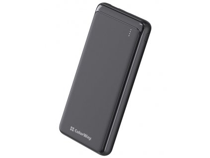 ColorWay powerbanka/ 10 000mAh/ 2x USB/ USB-C/ Micro-USB/ Černá (CW-PB100LPF2BK)