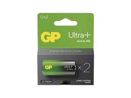 GP alkalická baterie ULTRA PLUS C malé mono (LR14) 2pack (1013322000)