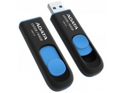 ADATA UV128 DashDrive 64GB černý/modrý (AUV128-64G-RBE) (AUV128-64G-RBE)