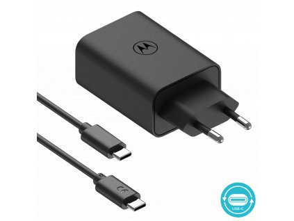 Motorola SJMC302 TurboPower 30W + kabel 1m USB-C/USB-C černá (MOM000071)