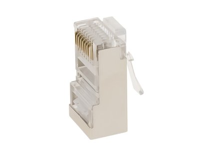 Masterlan konektor STP RJ45, Cat.5e, 8p8c, drát, pozlacený EASY (MS-STP-5e-EASY)