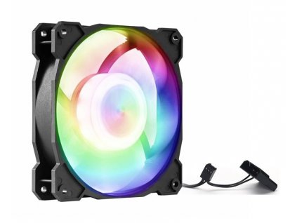 1stCOOL Statický RGB ventilátor 12cm, 3+4pin (F12-RGB-ST)