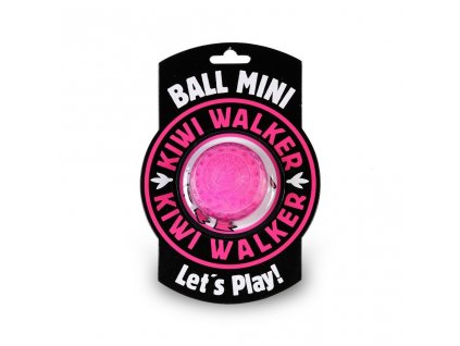 Kiwi Walker Plovací míček z TPR pěny, růžová, 7 cm (8596075002558)