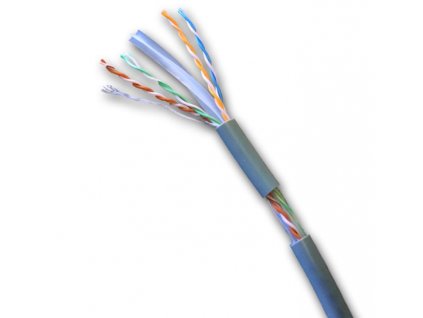 DATACOM UTP lanko CAT6 PVC 305m box šedý (1175)