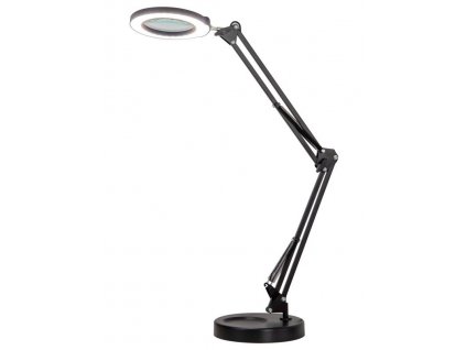 IMMAX LED stolní lampička ZOOM s lupou 12W stmívatelná černá (08977L)