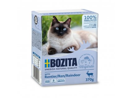 Bozita Cat kousky v omáčce se sobím masem, tetrapak kapsička 370 g (16278)