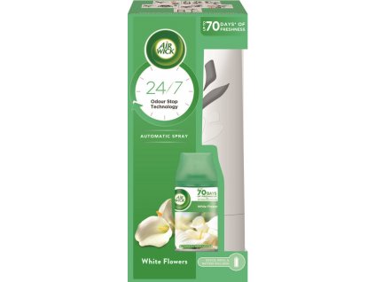 Air Wick Automatický Spray komplet Bílé květy frézie 250ml (5997321755809)