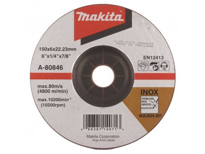 Makita A-80846 brusný kotouč 150x6x22 nerez (A-80846)