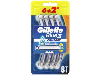 Gillette Blue3 Comfort jednorázová holítka 6+2 ks (7702018489978)