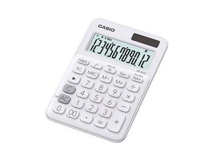 Casio MS 20 UC WE Stolní kalkulačka, bílá (45013199)
