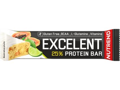 Nutrend EXCELENT protein bar 85 g, limetka s papájou (VM-025-85-LIP)