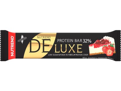 Nutrend DELUXE 60 g, jahodový cheesecake v mléčné čokoládě (VM-040-60-JHC)